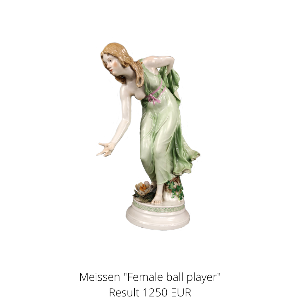 Ball player of the pommel swords brand Meissen.
A highlight from the category porcelain.