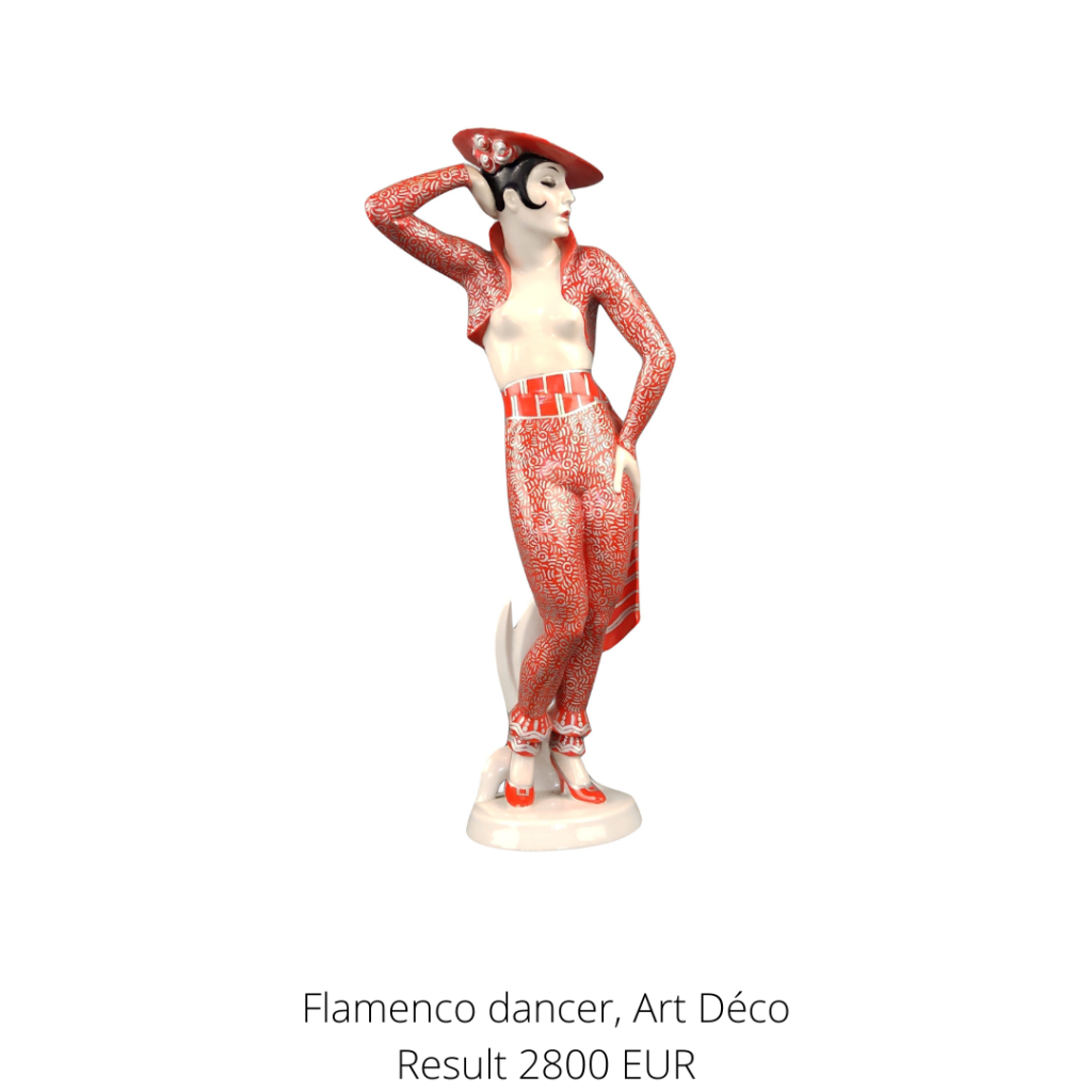 Flamenco dancer / Carmen, Art Deco, Rosenthal, design Wolfgang Schwartzkopf. 
A highlight from the category porcelain.