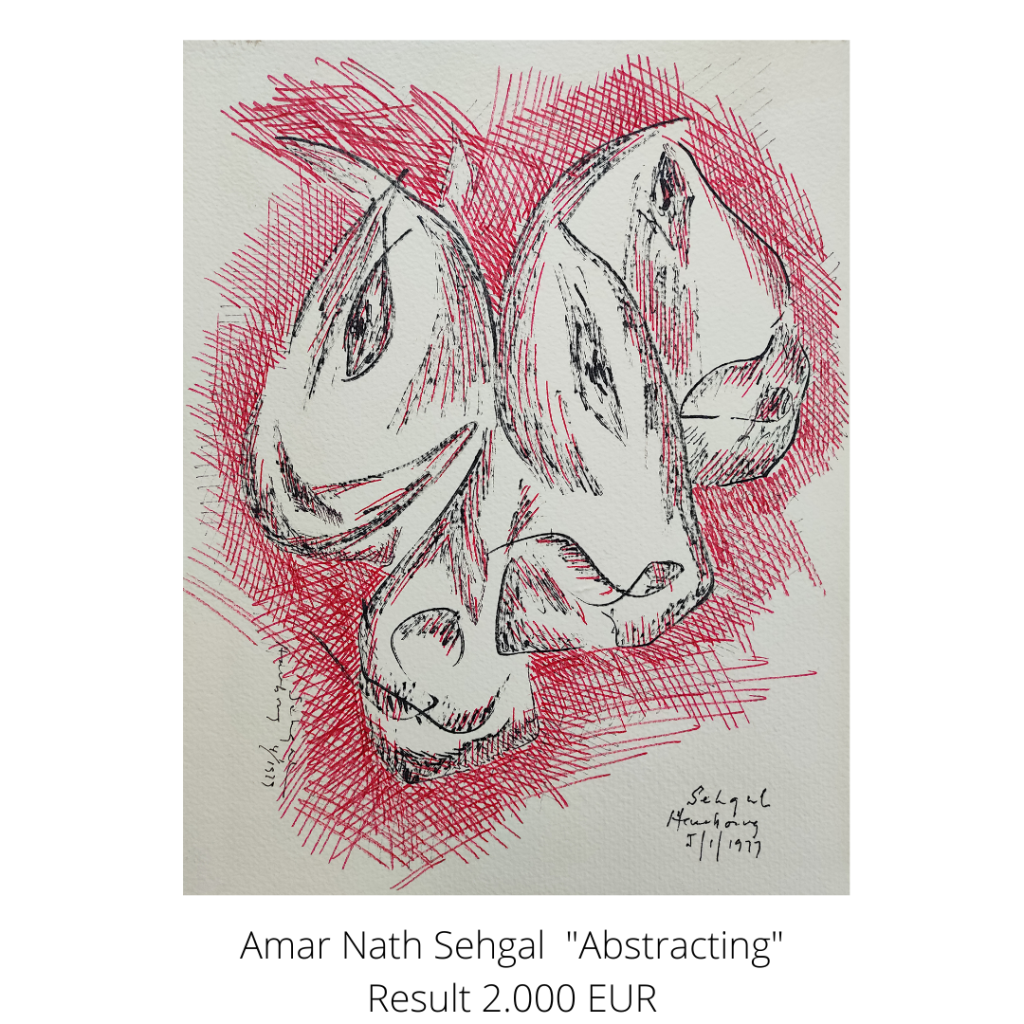 abstracting drawing by Amar Nath Sehgal