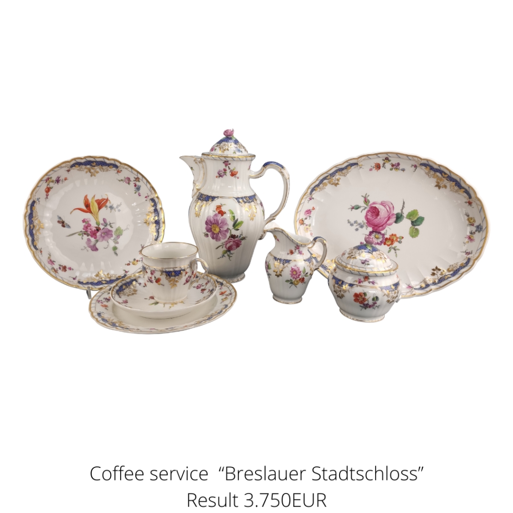 porcelain coffee service called "Breslauer Stadtschloss"